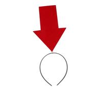 Cabilock Arrow Headband Adult Photo Booth Birthday Party Decorations First Hoop Hairbands Dr Fun Retro Boy Arrowhead Headpiece Communion Arrow Headpiece Spa Spiky Cloth Red