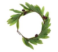 Cabilock Artificial Olive Leaf Wreath Lightweight Hair Accessory Comfortable Bridal Headdress Party Hair Hoop Photo Prop for Women