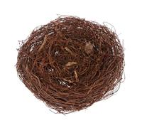 Cabilock Artificial Rattan Bird Nest Simulation Eggs 25cm Easter Bird Nest Model for DIY Home Store Bar Photography Prop