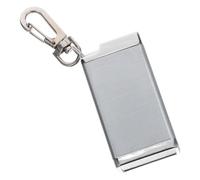 Cabilock Ashtrays for Cigars Portable Pocket Fireproof Metal Smell Proof Cool Travel Ashtray With Keychain Outdoor Cute Ash Tray Silver