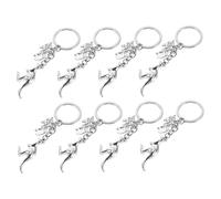 Cabilock Australian Animal Keychain Set 8pcs - Stainless Steel Kangaroo, Koala, Sheep Souvenir Key Rings - Cute Portable Bag Pendants for Travel and Backpack Decoration