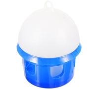 Cabilock Automatic Drinking Bowl Bird Feeder Plastic round Water Dispenser 4l Capacity Detachable Easy to Clean Blue Suitable for Parrot and Dove