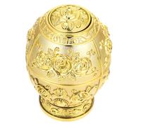 Cabilock Automatic Toothpick Holder Portable Compact Dispenser with Classical Engraving Design for Home and Travel Sanitary Storage Case to Keep Toothpicks Clean and Insect- Stylish Idea