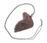 Cabilock Aztec Death Whistle Clay Noise Maker Portable Handmade Whistle with Indigenous Style for Halloween and Cosplay Gatherings, Novelty Demon Scream Sound