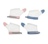 Cabilock Baby Finger Sucking Stop Gloves 2 Pairs Breathable Nylon Hand Cloth Covers Infant Thumb Guard for Nail Care and Hand Protection
