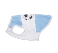 Cabilock Ball Material in Soccer Sleeveless Style Flag Argentina Printed Lightweight Football Jersey Blue White Breathable Cloth Dog and Pet Suitable for Dogs and Cats, for Sports