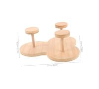 Cabilock Bamboo Bathroom Cup Dispenser with Compartments Sustainable Paper Cup Holder Rack for Countertop Organization Kitchen Coffee Bar and Office