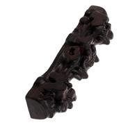 Cabilock Bamboo Flute Stand Wood Display Holder for Music Desktop Accessories Multi-functional Organizer Fits Two Flutes for Home Studio Use