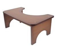 Cabilock Bamboo Toilet Stool for Bathroom Use with Safety and Multi-Functional Design, Simple and Stylish Foot Stool for Squat Toilet Assistance and Comfortable Daily Living Aid