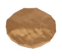 Cabilock Bathing Cap and High Elasticity for Hair Mask Treatments Imitated Silk Fabric Satin Shower Cap with Double Layers Easy to Carry, Golden Colour Women and Cleaning the Face