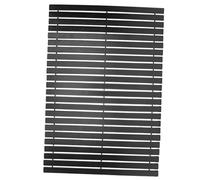 Cabilock Bathroom Bamboo Mat Nonslip Bathtub Floor Mat Rug Natural Style Wooden Anti-slip Pad for Home Hotel Toilet Spa (Black)