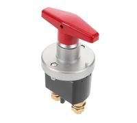 Cabilock Battery Cut Off Switch with Lock Out Plate for Car Truck Rv Boat Heavy Duty Battery Disconnect Safety Switch Prevents Drain with Red Handle Safety Lock
