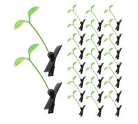 Cabilock Bean Sprout Hair Clips Hold Firmly 80pcs Light Green Plastic and Metal Hair Accessories for Party and Home Use