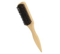 Cabilock Beard Brush Hair Growth Grooming Brush for Men with Wooden Handle and Soft Bristle in Khaki Colour Suitable for Home Use and Travel