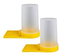 Cabilock Beehive Water Dispenser Plastic Bee Water Feeder Beekeeping Equipment Bee Drinking Station 2 Pack