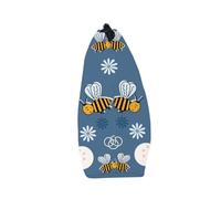 Cabilock Bees Pattern Travel Toiletry Bag Lightweight Makeup Pouch with Sponge Liner Polyester Cosmetic Organizer for Women