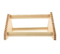 Cabilock Bird Chicken Training Stand Rack Parakeet Perch Stand Desktop Parrot Natural Wood High-grade Wood round Beautiful Delicate Creative Bird Training and Close Friends