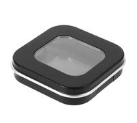 Cabilock Black Plastic Magnetic Closure Box for Single Eyeshadow Case with Multifunctional Use and Mix and Match Eyeshadow Colors, for Travel and Daily Makeup Storage