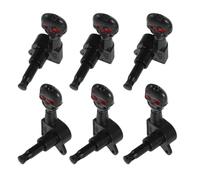 Cabilock Black Skull Sealed Guitar Tuning Pegs for Acoustic and Classical Guitar, Metal Closed Gear Mechanism Extends Lifespan, for Festival and Regular Practice Sessions