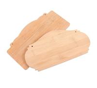 Cabilock Blank Bamboo Plaques 2 Pieces Unfinished Wooden Hanging Boards DIY Business Board Craft Home Decor Rustic Door Tags 9.92X5.00X0.35In