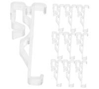 Cabilock Blinds Valance Clips with Adjustable Curved Slats 12pcs Acrylic Space-saving Hidden Mounting Brackets for Horizontal Window Blinds for Home and Minimalist Interiors