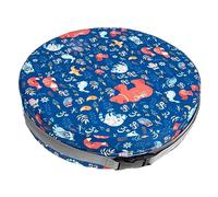 Cabilock Blue Booster Seat Cushion for Toddlers Detachable to Wash Heighten with Zipper Closure Sponge Polyester Fiber Portable Booster Seat for Dining Chair Suitable for Drawing Playing