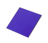 Cabilock Blue Cobalt Glass Sheet for Chemistry Experiments Heat Resistant Flame Color Reaction Tool Safe Practicable Filter Glass for School Science Labs