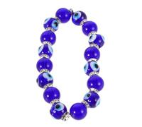 Cabilock Blue Evil Eye Bracelet and Versatile Use with Glass Beads for Women Comfortable Wear Fashionable Beaded Wrist Bracelet Suitable for Daily Wear and Dates