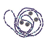 Cabilock Blue Eye and Highlight Individual Charm to Enhance Overall Look Waist Beads Glass Body Chain with Unique Minimalist Design Elegant and Fashionable Waist Jewelry for Women