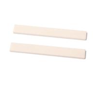 Cabilock Bone Guitar Bridge Saddles and Nuts Portable Bone Parts Accessories 2pcs Providing Better Tone, Size 100x10x3mm for Acoustic Guitar and Bass for Electric and Acoustic Instruments