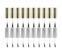 Cabilock Bottle Small Replacement 20pcs Brush Caps Polish with Nail of Gel Polish Applicator to Brushes Made Plastic Artificial Fiber Easy Apply for Salon and Home Use