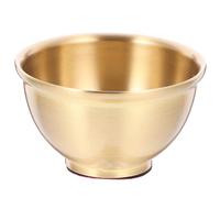 Cabilock Brass Copper Bowl 1.77 Inch Ritual Offering Bowl for Home and Temple Use Polished Edges Brass Vessel for Holy Water Food and Decorative Religious Decor