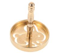 Cabilock Brass Incense Press Mold with Creative Chinese Pattern Non-slip Handle DIY Shaping Tool for Home Yoga Temple Fragrance Accessory and Easy to Use