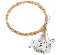 Cabilock Brass Lyre Harp Strings Kit Metal Music Wire for Classical Lyre Players Strong Treble Bright Bass Easy to Replace with Rich Resonance