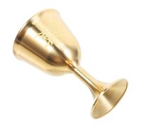 Cabilock Brass Pentagram Goblet with Stem Renaissance Wine Glass for Rituals and Worship Communion Cup Copper Altar Chalice Medieval Royal Decor Stable Design