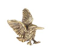 Cabilock Brass Small Bird Keychain Pendant Diy Making Accessory Compact Decorative Brass Craft Charm for Jewelry Makers and Creative Keyring Crafts