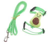 Cabilock Bunny Harness Leash Pet Dress and Leash Set Breathable Comfortable Nylon Plush Material Lovely Fashion Style for Walking and Taking Pictures with Small Pets