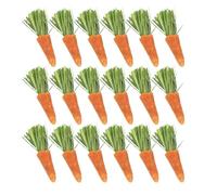 Cabilock Bunny Treats 18Pcs Molar Chewing Sticks Made of Carrot for Rabbits and Hamsters, Small Animals Teething to Prevent Furniture Damage