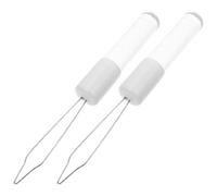 Cabilock Button Hook and Zipper Pull Helper Improves Dressing Efficiency 2pcs Acrylic Versatile Design Comfortable to Hold Tool for Seniors and Disabled for Clothing Fasteners and Dresses