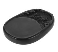 Cabilock Calligraphy Inkstone for Writing and Drawing, Chinese Desktop Inkslab Stone with Dragon Design, Ink Tray for Students and Beginners Traditional Calligraphy Practice