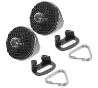 Cabilock Camera Split Strap Hook Triangle D-ring Screw Neck Strap Holder with Stainless Steel Abs Rubber Washer Black Widely Compatible Practical