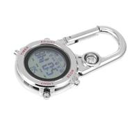 Cabilock Camping Clip-on Watch for Students with Accurate Time and Easy to Read Luminous Dial, Red Zinc Alloy and Stainless Steel Outdoor Hikers Watch Suitable for Halloween and Occasion