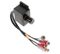 Cabilock Car Audio Amplifier Bass Control Knob Gain Adjustment Volume Control Knob Compact Metal Housing Easy RCA Compatibility Car Subwoofer Wiring Kit