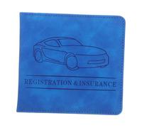 Cabilock Car Insurance and Registration Holder PU Leather Wallet Organizer for Driver License Insurance Cards and Auto Documents Essential Car Interior Accessory