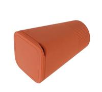 Cabilock Car Trash Can with Lid Orange - Silicone Automotive Garbage Bin for Suv, Truck, and Vehicle Waste Storage - Portable Car Rubbish Container for Commutes and Vacations