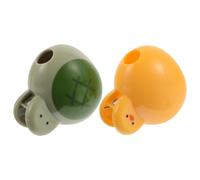 Cabilock Cartoon Animal Toothbrush Head Covers with Cute Turtle Design 2pcs for Electric Toothbrush for Home and Travel Use