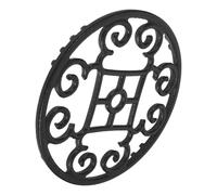 Cabilock Cast Iron Wok Ring for Gas Stove Stable Pot Support Rack Flat Trivet Hot Dish Holder Versatile Steam Boil Pan Stand Kitchen Cooking Accessory