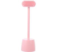 Cabilock Cat Grooming Brush for Kitten and Puppy, Abs Material with Claw Repair and Mood Relaxing Functions, Pink Mini Massaging Hair Removal Tool for Pet Care