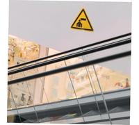 Cabilock Caution Watch Your Head Sign Adhesive Low Overhead Warning Sticker for Machine Safety and Workplace Protection