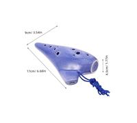 Cabilock Ceramic Alto C Ocarina Musical Instrument for Beginners with Storage Bag Pottery Design Tone Flute for Students and Learning Practice